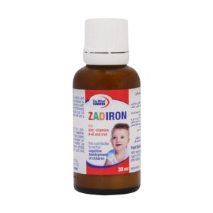 قطره خوراکی زادیرون یوروویتال 30 میلی لیتر (تاریخ نزدیک) Eurho Vital Zadiron Oral Drops 30 Ml