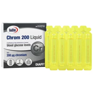 ویال خوراکی کروم 200 میکروگرم با طعم پرتقال بسته 10 عددی