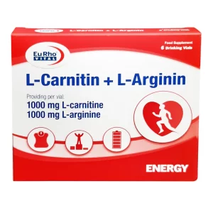 ویال خوراکی ال کارنیتین و ال آرژنین با طعم پرتقال بسته 6 عددی