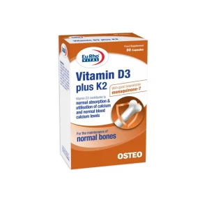 کپسول ویتامین D3 + K2 بسته 60 عددی