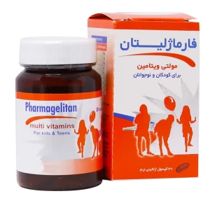 کپسول سافت ژل فارماژلیتان کودکان و نوجوانان بسته 30 عددی