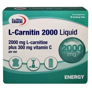 ویال ال کارنیتین 2000 با طعم پرتقال بسته 6 عددی