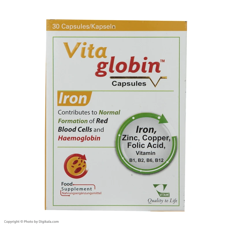 کپسول VitaGlobin بسته 30 عددی