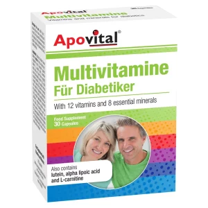 کپسول مولتی ویتامین مناسب افراد دیابتی بسته 30 عددی