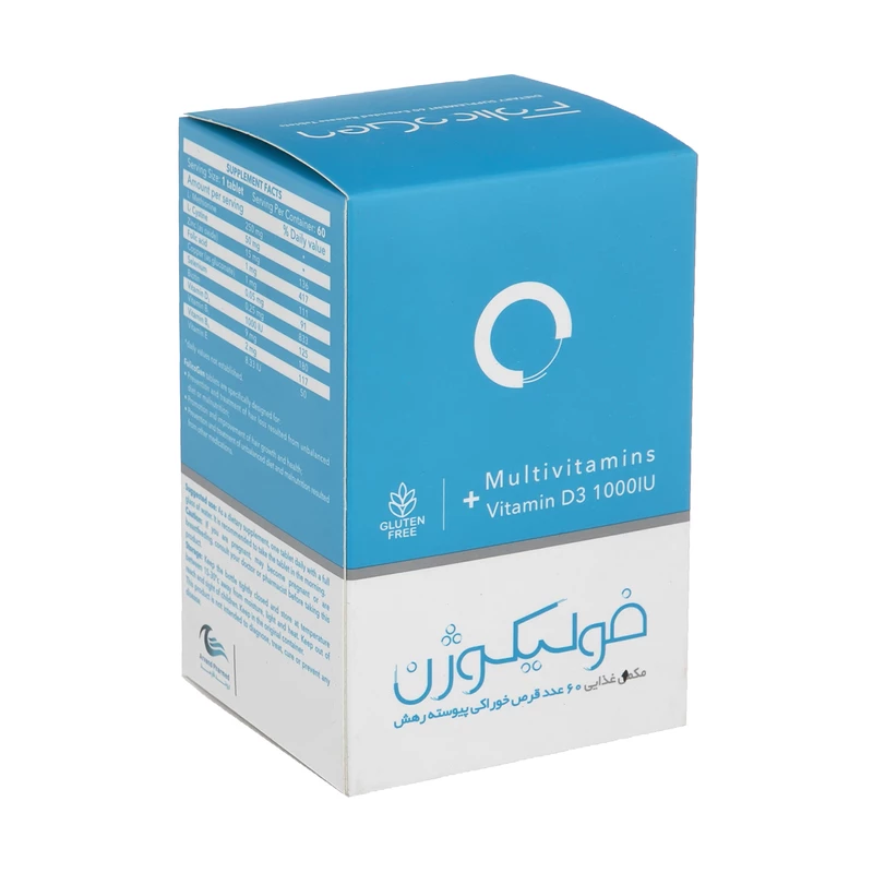 قرص فولیکوژن اروند فارمد(نانو حیات دارو) بسته 60 عددی