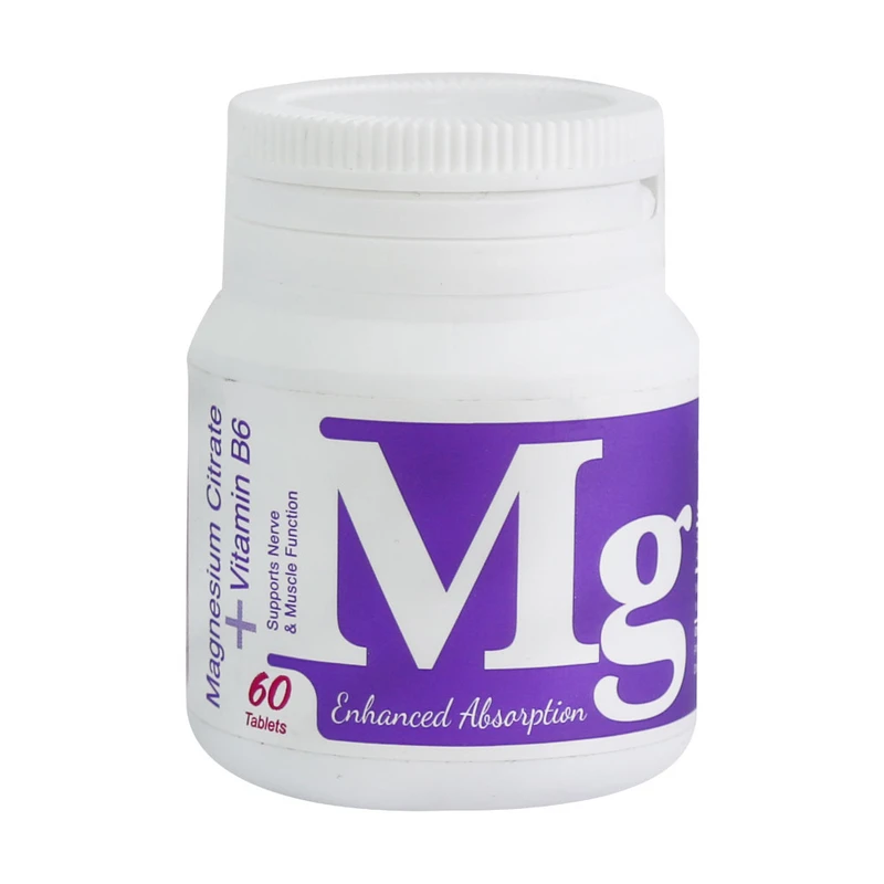 قرص منیزیم سیترات و ویتامین B6 بسته 60 عددی