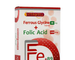 کپسول مدل فروس گلایسین سولفات همراه با فولیک اسید بسته 30 عددی - تصویر 2