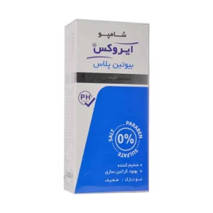 آشنایی با محصول شامپو بیوتین پلاس 200 میل ایروکس