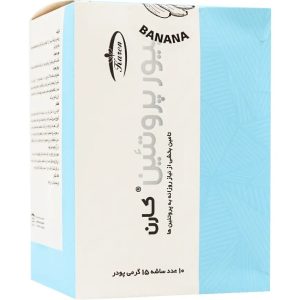 ساشه پیور پروتئین 15 گرمی با طعم موز 10 عددی کارن