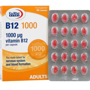کپسول ب12 1000 میکرو گرمی 60 عددی یوروویتال